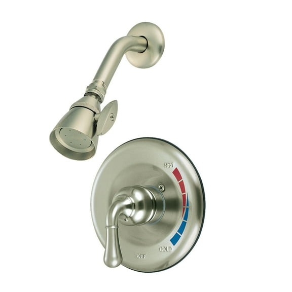 Kingston Brass KB638TSO Single-Handle Pressure Balanced Shower Faucet, Trim Only, Brushed Nickel