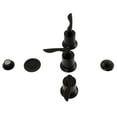 thumbnail image 1 of Kingston Brass KB6320SVL Serena Three-Handle Bidet Faucet with Brass Pop-Up, Matte Black, 1 of 6