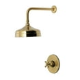 thumbnail image 1 of Kingston Brass KB6337BXSO Metropolitan Single-Handle Pressure Balanced Shower Faucet, Brushed Brass, 1 of 7