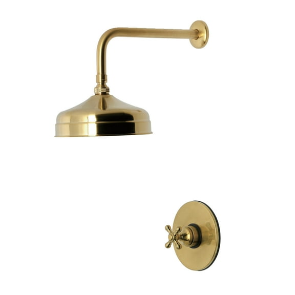 Kingston Brass KB6337BXSO Metropolitan Single-Handle Pressure Balanced Shower Faucet, Brushed Brass