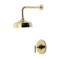 thumbnail image 1 of Kingston Brass KB6332CMLSO Manhattan Single-Handle Pressure Balanced Shower Faucet, Polished Brass, 1 of 7