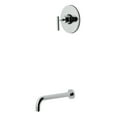 thumbnail image 1 of Kingston Brass KB6331CMLTO Manhattan Single-Handle Pressure Balanced Tub Faucet, Polished Chrome, 1 of 7