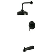Kingston Brass KB6330DL Concord Single-Handle Pressure Balanced Tub and Shower Faucet, Matte Black