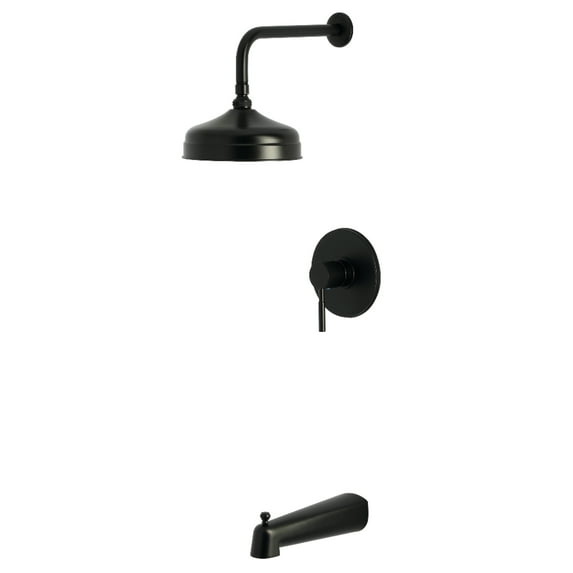 Kingston Brass KB6330DL Concord Single-Handle Pressure Balanced Tub and Shower Faucet, Matte Black