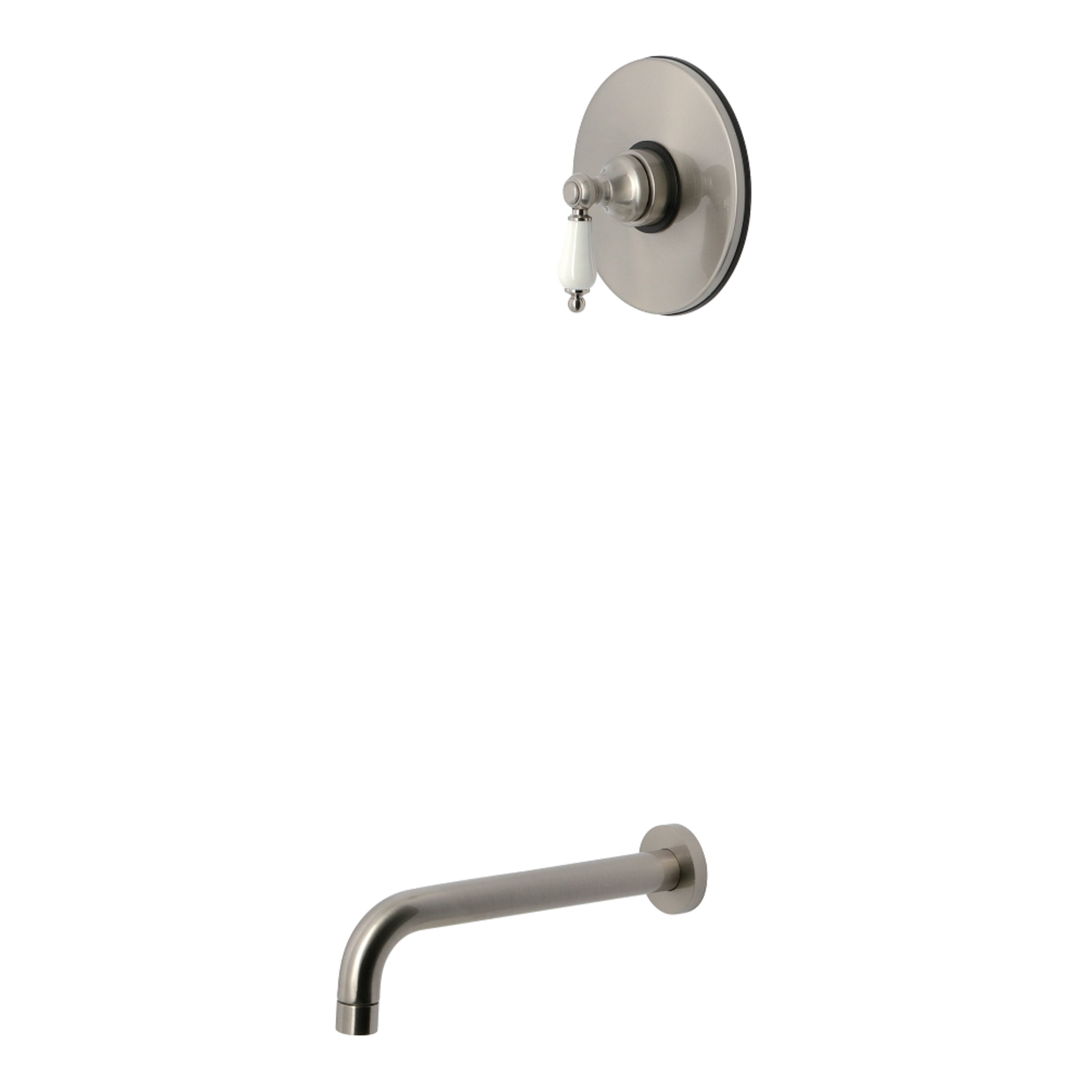 Kingston Brass KB6338PLTO Victorian Single-Handle Pressure Balanced Tub Faucet in Brushed Nickel
