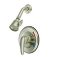 thumbnail image 1 of Kingston Brass KB658TSO Single-Handle Pressure Balanced Shower Faucet, Trim Only, Brushed Nickel, 1 of 4