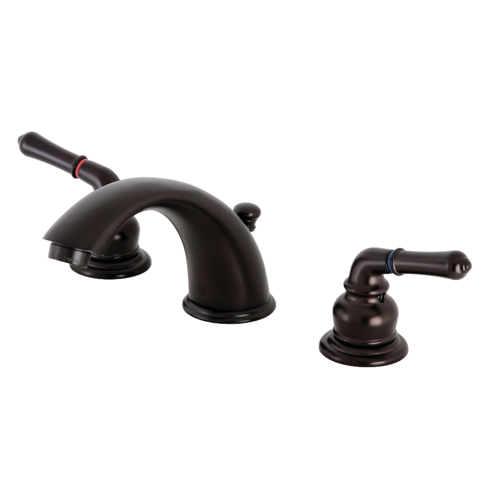 Kingston Brass KB965B Magellan Widespread Bathroom Faucet with Brass Pop-Up, Oil Rubbed Bronze