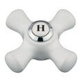 thumbnail image 1 of Kingston Brass Kbh1601pxh Hot Porcelain Cross Handle, 3/8" X 16Pt - Chrome, 1 of 1