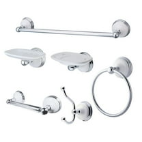 Kingston Brass Victorian Standard Mount 6 Piece Bathroom Accessory Set