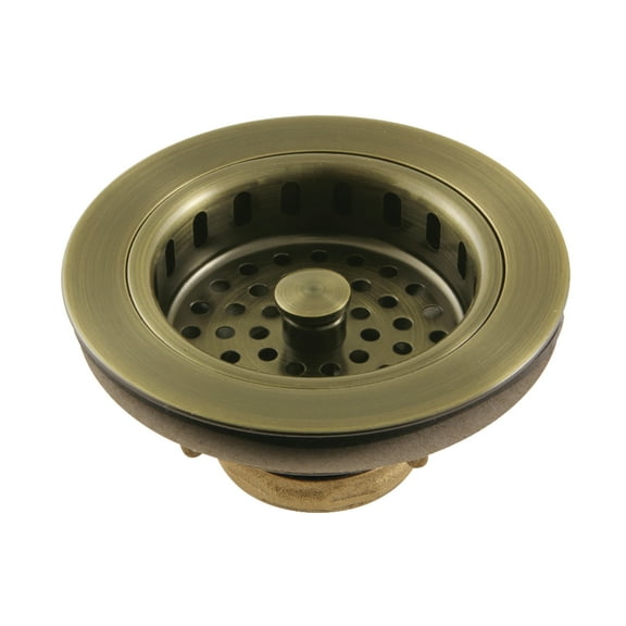 Kingston Brass KBS1003 Brass Basket Strainer in Antique Brass