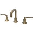 thumbnail image 1 of Kingston Brass  Knight Single-Handle 1-Hole Deck Mount Bathroom Faucet with Push Pop-Up Brushed Brass Brushed, 1 of 5