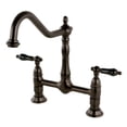 thumbnail image 1 of Kingston Brass KS1175PKL Duchess Bridge Kitchen Faucet, Oil Rubbed Bronze, 1 of 7