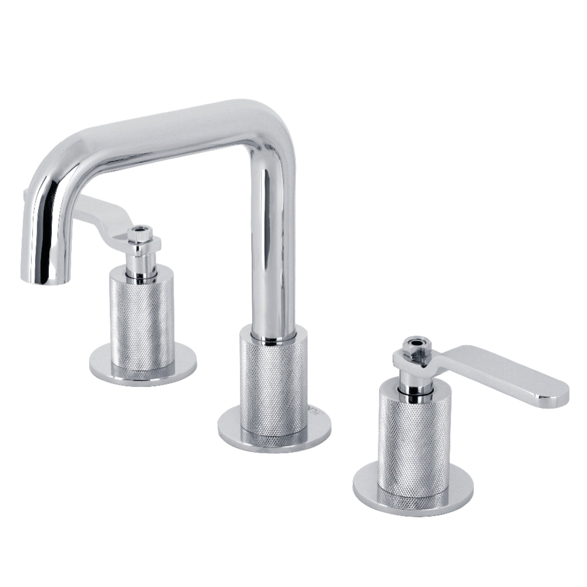 Kingston Brass KS1411KL Whitaker Widespread Bathroom Faucet with Push Pop-Up Drain, Polished Chrome