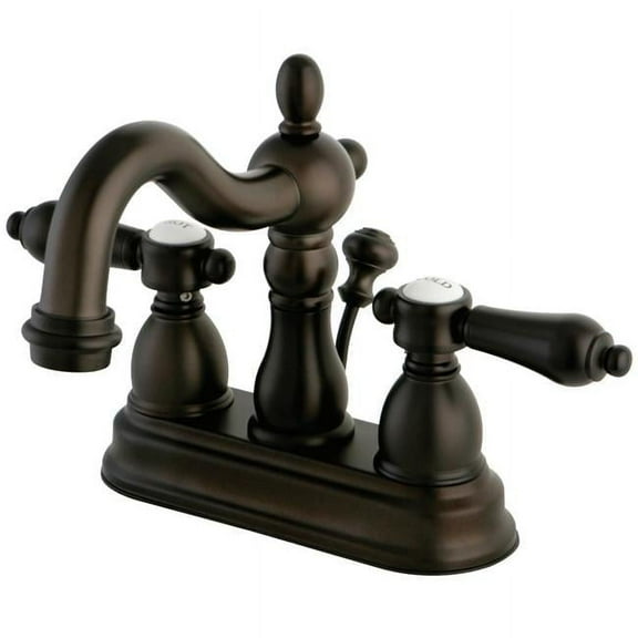 Kingston Brass KS1605BAL 4 in. Centerset Bathroom Faucet, Oil Rubbed Bronze