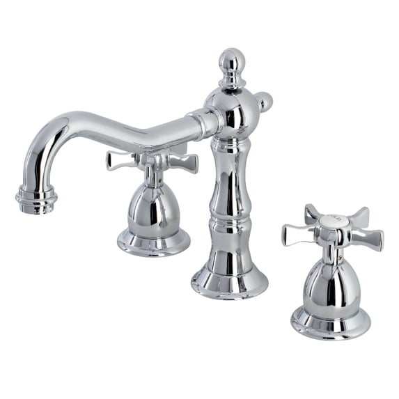 Kingston Brass KS1971NX Hamilton Widespread Bathroom Faucet with Brass Pop-Up, Polished Chrome