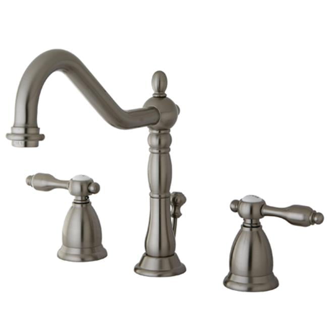 Kingston Brass Widespread Bathroom Faucets In Brushed Nickel Finish KS1998TAL