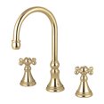 thumbnail image 1 of Kingston Brass KS2342KX Roman Two-Handle Deck Mount Roman Tub Faucet, Polished Brass, 1 of 4