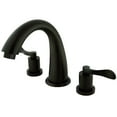 thumbnail image 1 of Kingston Brass KS2365DFL Vintage Two-Handle Deck Mount Roman Tub Faucet, Oil Rubbed Bronze, 1 of 4