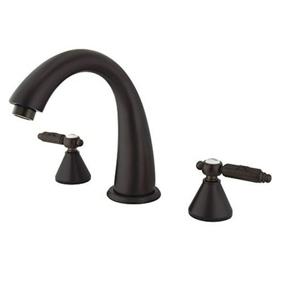 Kingston Brass Roman Tub Faucet, Oil Rubbed Bronze, Deck Mount KS2365GL
