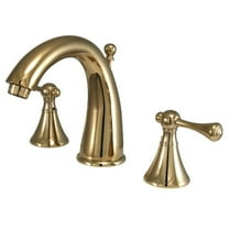 Kingston Brass KS2972BL English Country Widespread Lavatory Faucet, Polished ...