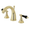 thumbnail image 1 of Kingston Brass KS2972PKL Duchess Widespread Bathroom Faucet with Brass Pop-Up, Polished Brass, 1 of 8
