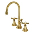 thumbnail image 1 of Kingston Brass KS2987BEX Essex Widespread Bathroom Faucet with Brass Pop-Up, Brushed Brass, 1 of 8