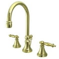 thumbnail image 1 of Kingston Brass Tuscany Handle 8 to 16 Widespread Lavatory Faucet with Brass Pop-, 1 of 2