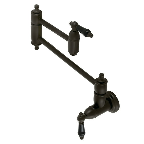 Kingston Brass KS3105PKL Duchess Wall Mount Pot Filler Faucet, Oil Rubbed Bronze
