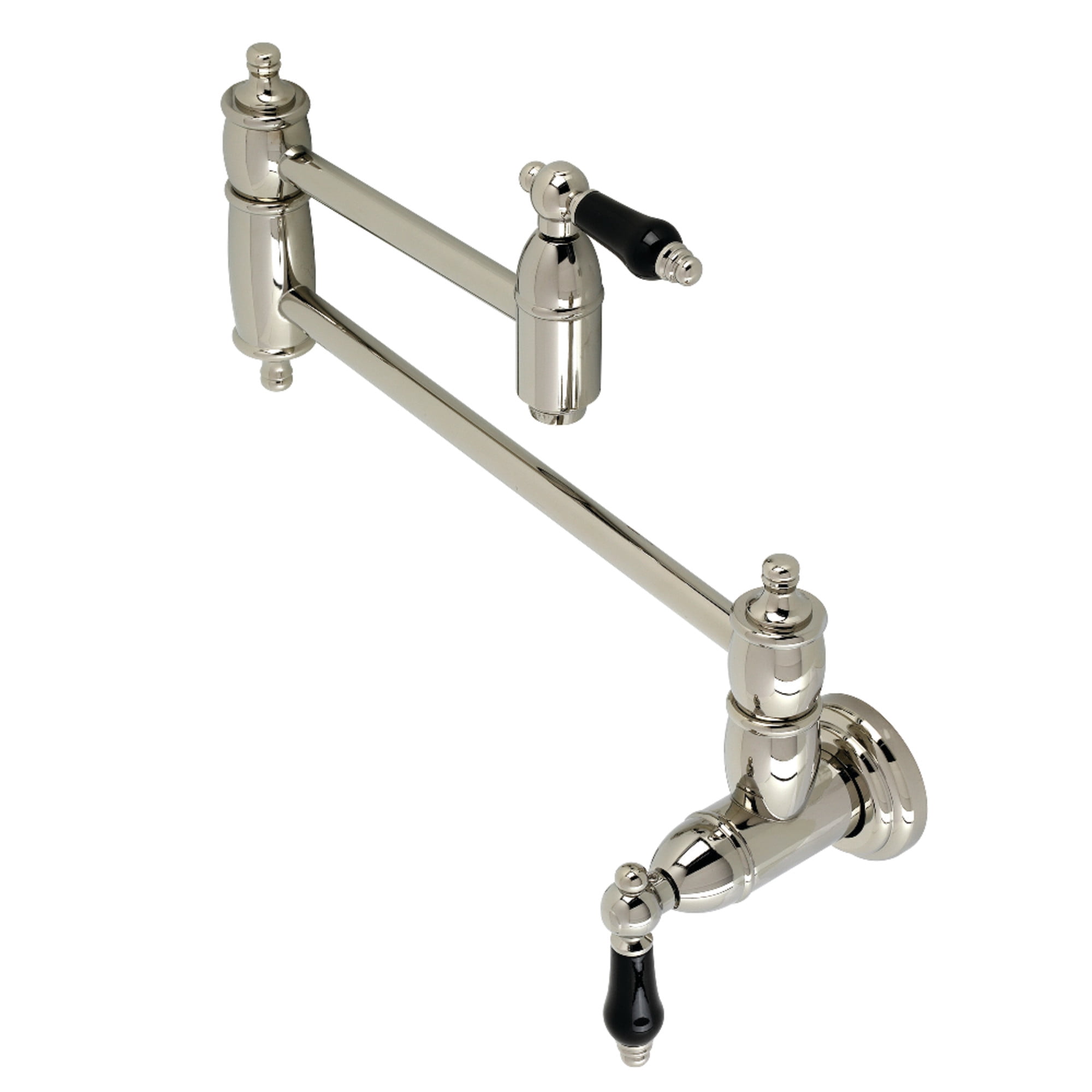 Kingston Brass KS3106PKL Duchess Wall Mount Pot Filler Faucet, Polished Nickel