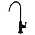 thumbnail image 1 of Kingston Brass KS3190AL Restoration Single Handle Water Filtration Faucet, Matte Black, 1 of 2