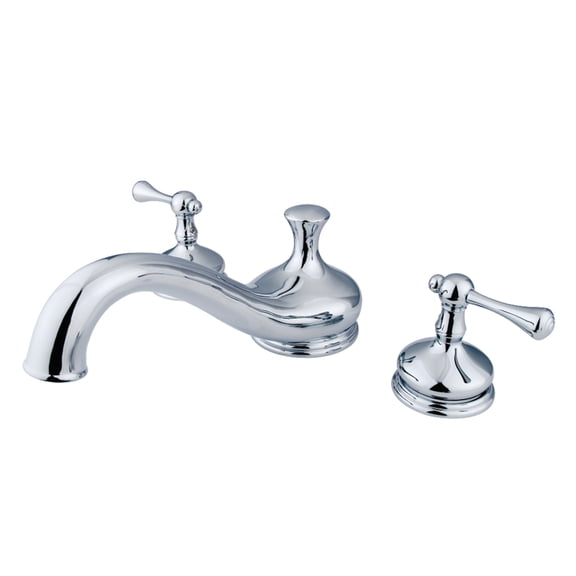 Kingston Brass KS3331BL Vintage Two-Handle Deck Mount Roman Tub Faucet, Polished Chrome