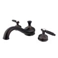 thumbnail image 1 of Kingston Brass KS3335GL Georgian Two-Handle Deck Mount Roman Tub Faucet, Oil Rubbed Bronze, 1 of 4