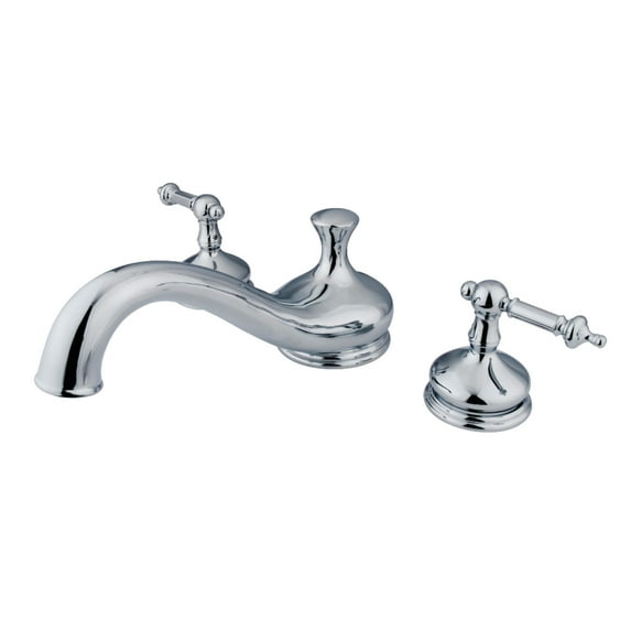 Kingston Brass KS3331TL Templeton Two-Handle Deck Mount Roman Tub Faucet, Polished Chrome