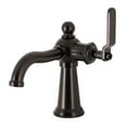 thumbnail image 1 of Kingston Brass KS3545KL Knight One-Handle Single-Hole Bathroom Faucet with Push Pop-Up Drain, Oil Rubbed Bronze, 1 of 7