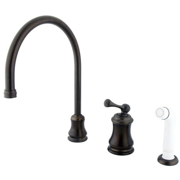 Single Handle Widespread Faucet with Non-Metallic Sprayer