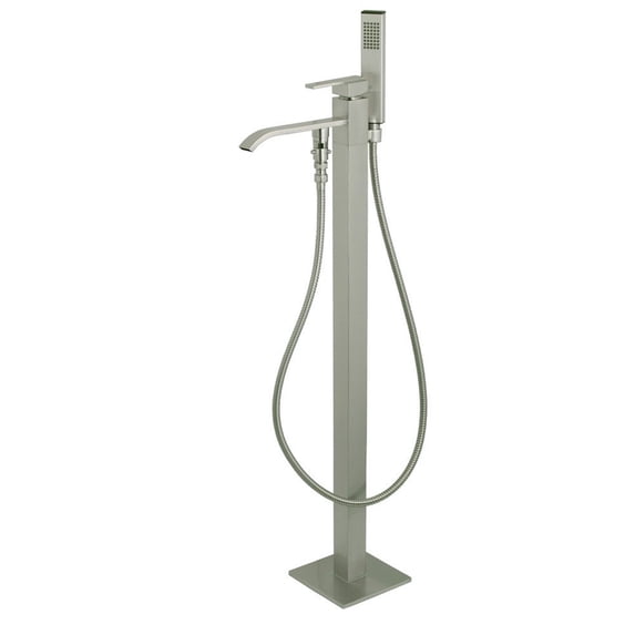 Kingston Brass Freestanding Tub Faucet, Brushed Nickel, Freestanding KS4138QLL
