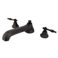 thumbnail image 1 of Kingston Brass KS4305NL Metropolitan Two-Handle Deck Mount Roman Tub Faucet, Oil Rubbed Bronze, 1 of 4