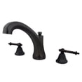 thumbnail image 1 of Kingston Brass KS4325TL Metropolitan Two-Handle Deck Mount Roman Tub Faucet, Oil Rubbed Bronze, 1 of 4