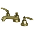 thumbnail image 1 of Kingston Brass KS4463KL Whitaker Widespread Bathroom Faucet with Brass Pop-Up, Antique Brass, 1 of 8
