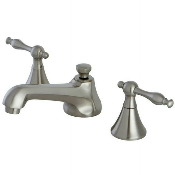 Kingston Brass KS4478NL 8 in. Widespread Bathroom Faucet, Brushed Nickel