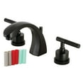 thumbnail image 1 of Kingston Brass KS4980CKL Kaiser Widespread Bathroom Faucet with Brass Pop-Up, Matte Black, 1 of 8