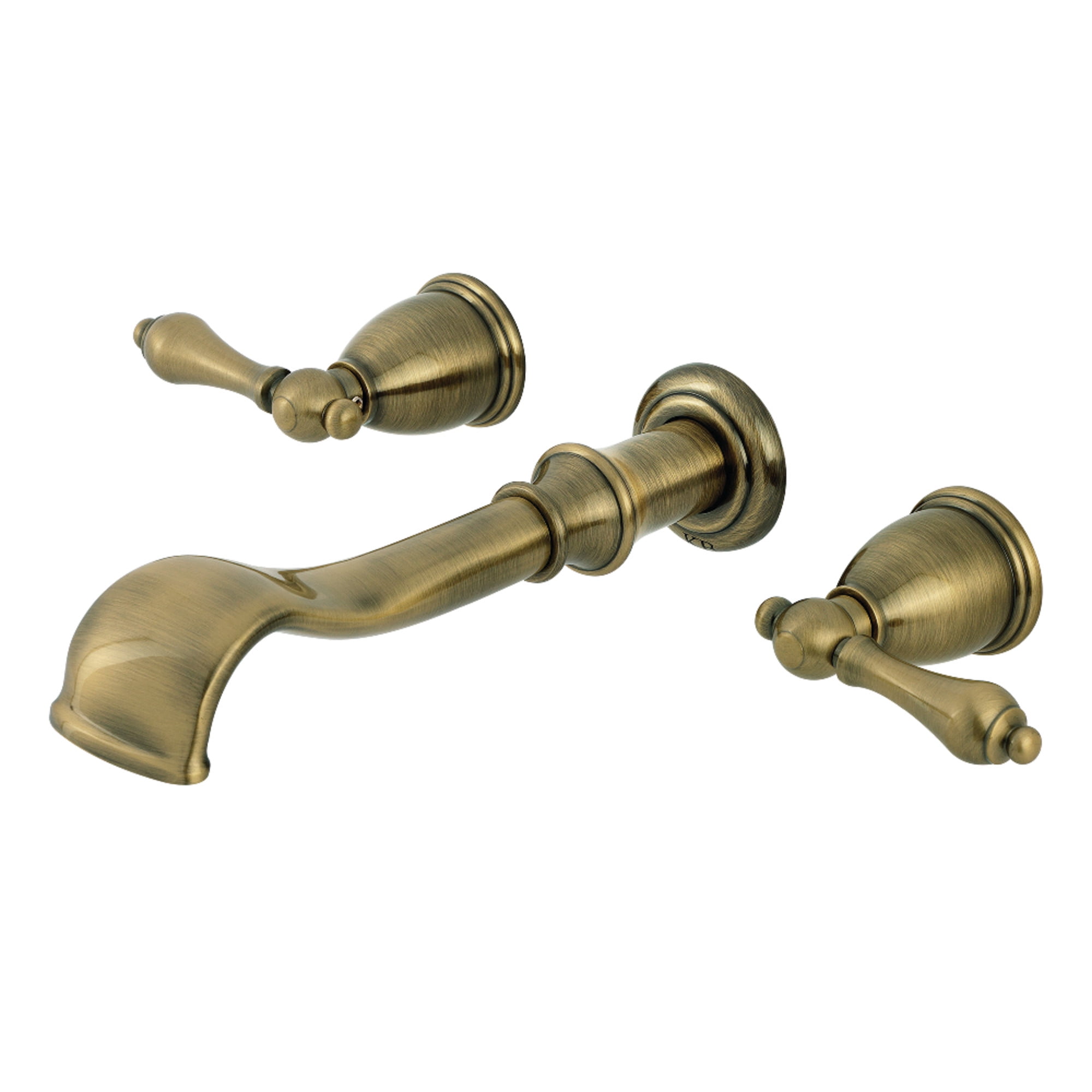 Kingston Brass KS5023AL  Two-Handle Wall Mount Roman Tub Faucet, Antique Brass