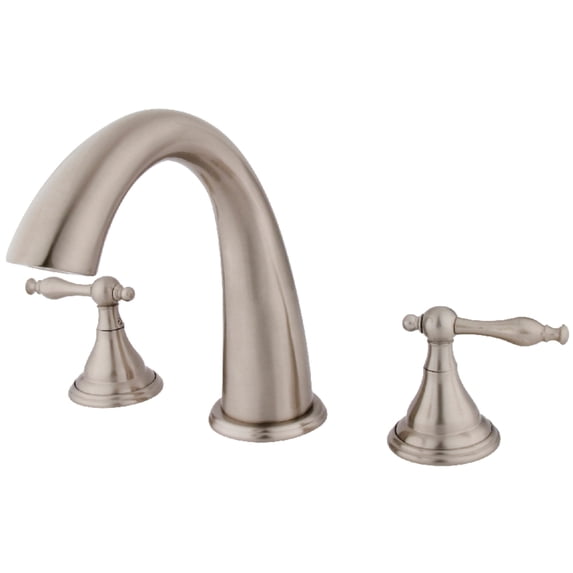 Kingston Brass KS5368NL Royale Two-Handle Deck Mount Roman Tub Faucet, Brushed Nickel