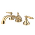 thumbnail image 1 of Kingston Brass KS5532GL Georgian Two-Handle Deck Mount Roman Tub Faucet, Polished Brass, 1 of 4