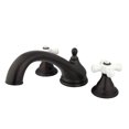 thumbnail image 1 of Kingston Brass KS5535PX Vintage Two-Handle Deck Mount Roman Tub Faucet, Oil Rubbed Bronze, 1 of 4