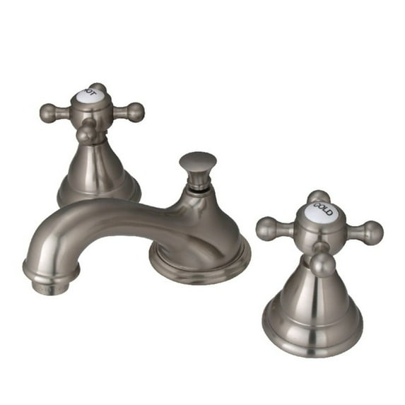 Kingston Brass KS5562BX Royale Widespread Lavatory Faucet with Metal Cross Ha...