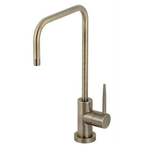 Kingston Brass KS6193NYL New York Single-Handle Cold Water Filtration Faucet, Antique Brass