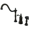thumbnail image 1 of Kingston Brass Ks7805tplbs Widespread Kitchen Faucet, Oil Rubbed Bronze - Oil Rubbed Bronze, 1 of 3