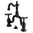 thumbnail image 1 of Kingston Brass KS7975BEX Essex Bridge Bathroom Faucet with Brass Pop-up, Oil Rubbed Bronze, 1 of 6
