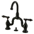 thumbnail image 1 of Kingston Brass KS7995BAL Heirloom Bridge Bathroom Faucet with Brass Pop-up, Oil Rubbed Bronze, 1 of 4